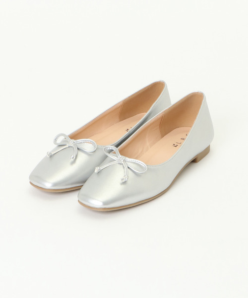 LBC（エルビーシー）の「スクエアリボンバレエ（バレエシューズ・レディース・シルバー/GOLD ・M/L）」の4枚目の写真