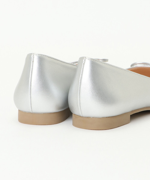 LBC（エルビーシー）の「スクエアリボンバレエ（バレエシューズ・レディース・シルバー/GOLD ・M/L）」の3枚目の写真