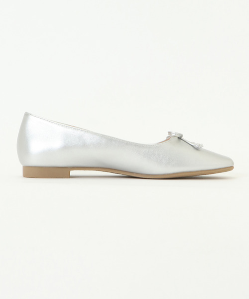 LBC（エルビーシー）の「スクエアリボンバレエ（バレエシューズ・レディース・シルバー/GOLD ・M/L）」の12枚目の写真