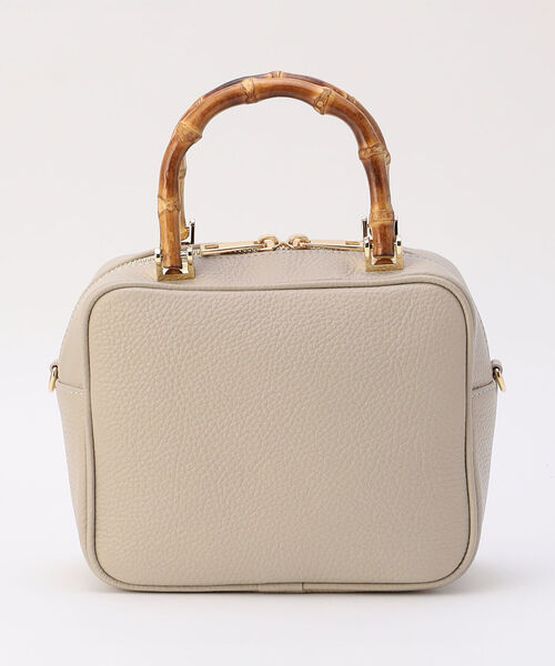 CHRISTIAN VILLA（クリスチャンヴィラ）の「【CHRISTIAN VILLA/クリスチャンヴィラ】バンブースクエアボストンバッグ（ハンドバッグ・レディース・ブラック/アイボリー/キャメル・FREE）」の10枚目の写真