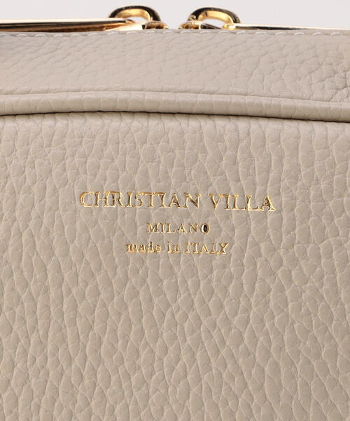 CHRISTIAN VILLA（クリスチャンヴィラ）の「【CHRISTIAN VILLA/クリスチャンヴィラ】バンブースクエアボストンバッグ（ハンドバッグ・レディース・ブラック/アイボリー/キャメル・FREE）」の5枚目の写真