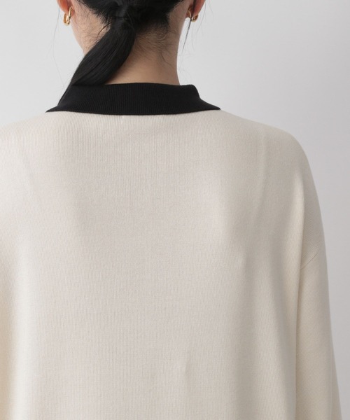 LOWRYS FARM（ローリーズファーム）の「ニットポロワンピース　294702（ワンピース・レディース・ブラック/ブラウン/アイボリー・FREE）」の17枚目の写真