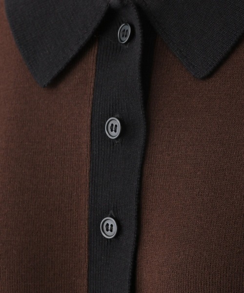 LOWRYS FARM（ローリーズファーム）の「ニットポロワンピース　294702（ワンピース・レディース・ブラック/ブラウン/アイボリー・FREE）」の9枚目の写真