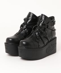 YOSUKE / ヨースケ 厚底ベルティッドショートブーツ YOSUKE/ヨースケ」厚底ベルティッドショートブーツ（ブーツ