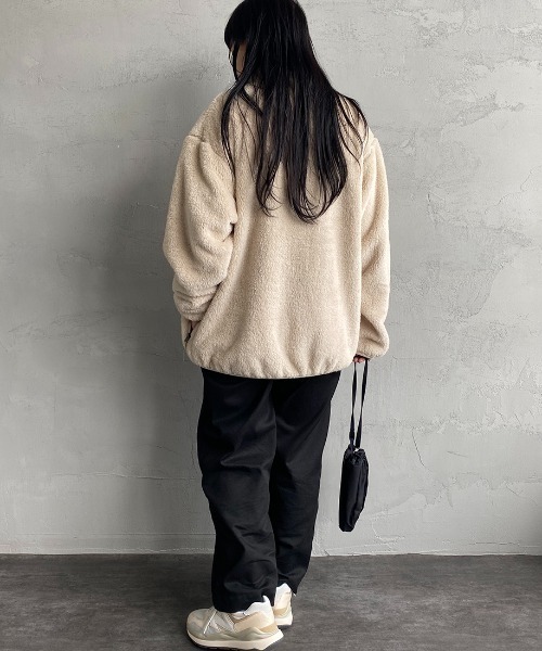 DANTON（ダントン）の「【WEB限定】[DANTON/ダントン] ハイパイルボアフリース スタンドカラージャケット（その他アウター・レディース・チャコールグレー/ブラック/オフホワイト・44/40/38/42）」の17枚目の写真