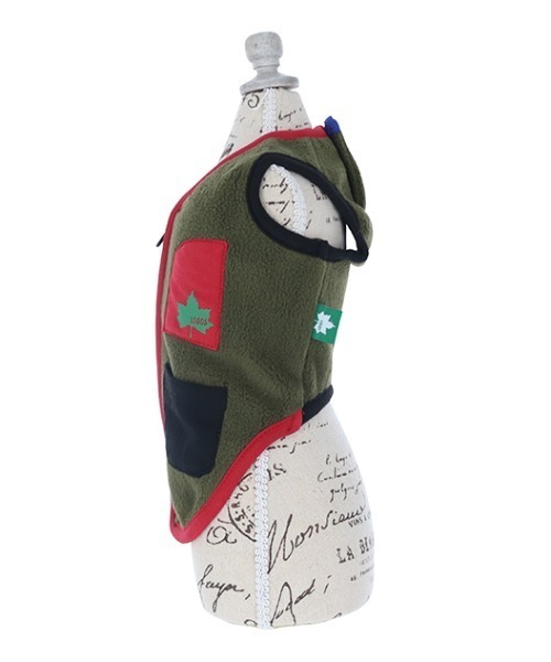 LOGOS（ロゴス）の「LOGOS/カラフルポケットフリースベスト（ペットウェア・メンズ・ネイビー/グリーン・2L/3L/S/M/L/XS）」の6枚目の写真