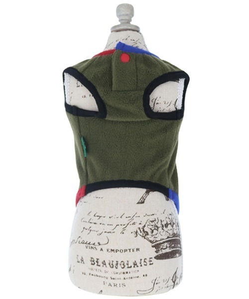 LOGOS（ロゴス）の「LOGOS/カラフルポケットフリースベスト（ペットウェア・メンズ・ネイビー/グリーン・2L/3L/S/M/L/XS）」の7枚目の写真