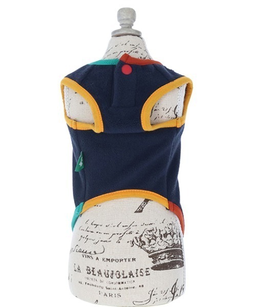 LOGOS（ロゴス）の「LOGOS/カラフルポケットフリースベスト（ペットウェア・メンズ・ネイビー/グリーン・2L/3L/S/M/L/XS）」の11枚目の写真