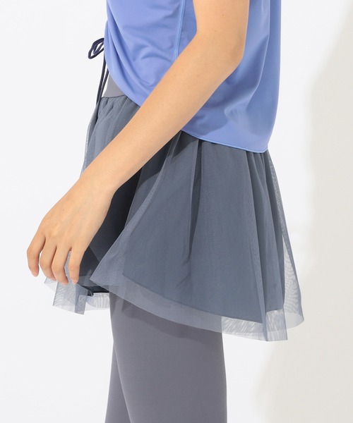 チュールショートパンツ付きレギンス チャコット ヨガ バレエ チュール