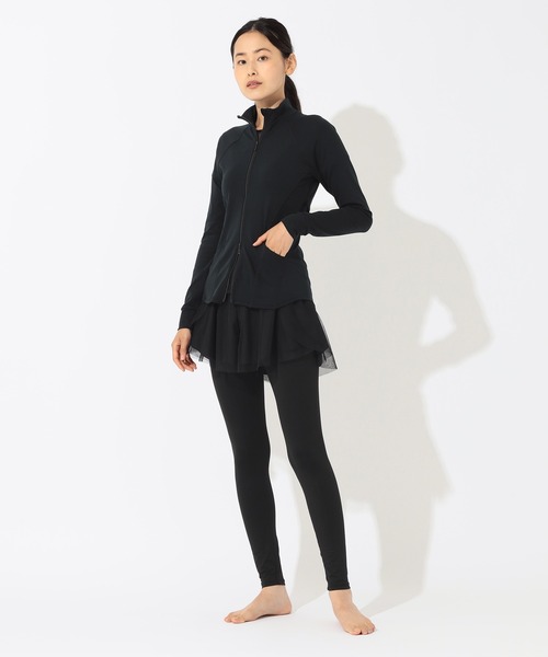 チュールショートパンツ付きレギンス チャコット ヨガ バレエ チュール