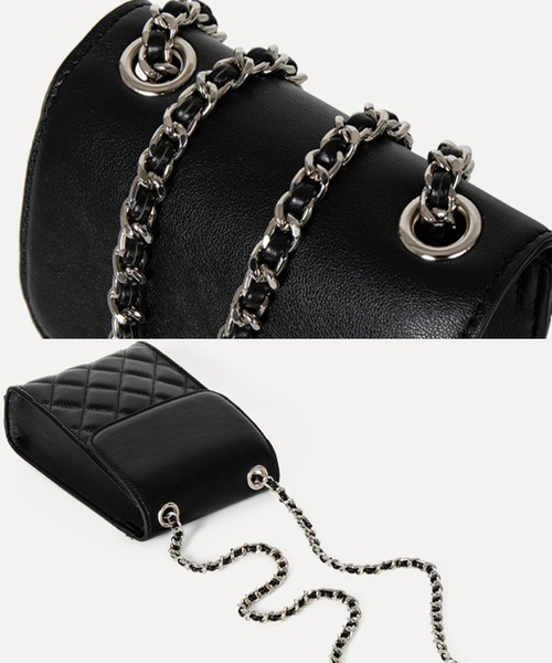 CORPUS TOKYO（コーパス トーキョー）の「チェーンベルトミニショルダーバッグ（ショルダーバッグ・レディース・ホワイト/ブラック・FREE）」の11枚目の写真