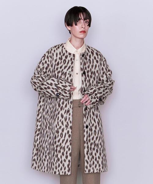 AEWEN MATOPH（イウエン マトフ）の「＜AEWEN MATOPH＞レオパード シャギー ノーカラーコート（ノーカラーコート・レディース・ナチュラル・38/36）」の14枚目の写真