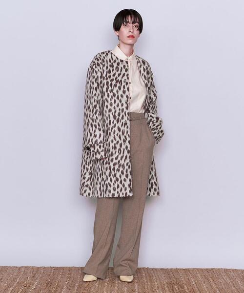 AEWEN MATOPH（イウエン マトフ）の「＜AEWEN MATOPH＞レオパード シャギー ノーカラーコート（ノーカラーコート・レディース・ナチュラル・38/36）」の6枚目の写真
