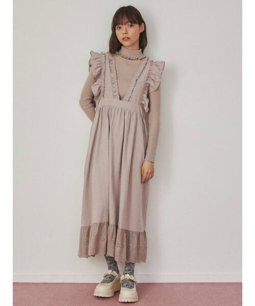 merry jenny（メリージェニー）の「ピーチフリルワンピース（ワンピース・レディース・ブラック/ピンク/ブルー・FREE）」の17枚目の写真