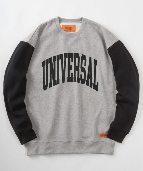 UNIVERSAL OVERALL(ユニバーサルオーバーオール)の「【UNIVERSAL OVERALL/ユニバーサルオーバーオール】ビッグシルエット カレッジロゴプリント スウェット/長袖トレーナー/裏起毛(スウェット・メンズ・ダークグリーン/グレー/ワイン・M/L/XL)」の2枚目の写真