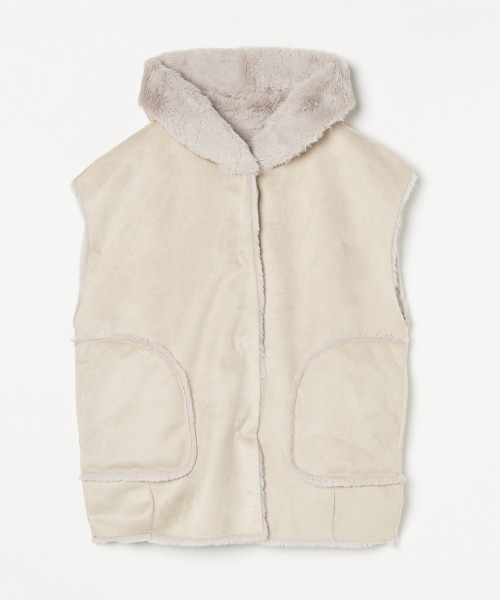 three dots（スリードッツ）の「ダブルフェイス フェイクファー