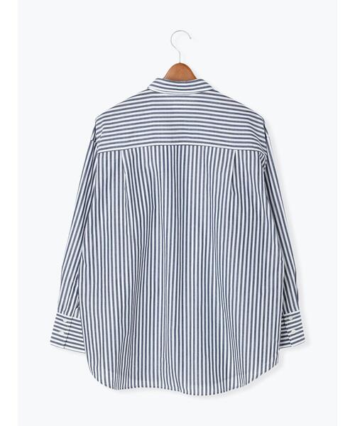 Lugnoncure(ルノンキュール)の「タイプライターレギュラーカラーシャツ(シャツ/ブラウス・レディース・ネイビー/オフホワイト/モカ・フリ-)」の18枚目の写真