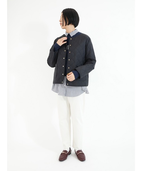 Lugnoncure(ルノンキュール)の「タイプライターレギュラーカラーシャツ(シャツ/ブラウス・レディース・ネイビー/オフホワイト/モカ・フリ-)」の7枚目の写真