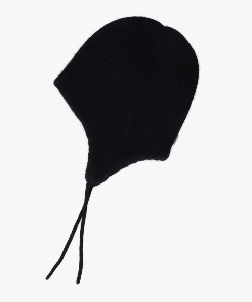 OVERRIDE(オーバーライド)の「OVERRIDE EARFLAP BEANIE ALPACA BLEND(ニットキャップ/ビーニー・メンズ・グレー/ミント/パープル/ブラック・57~59cm)」の5枚目の写真