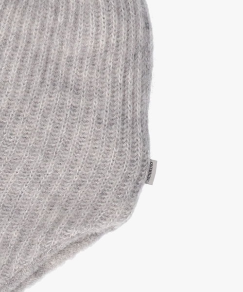 OVERRIDE(オーバーライド)の「OVERRIDE EARFLAP BEANIE ALPACA BLEND(ニットキャップ/ビーニー・メンズ・グレー/ミント/パープル/ブラック・57~59cm)」の10枚目の写真