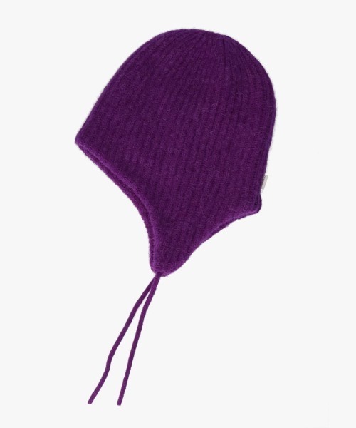 OVERRIDE(オーバーライド)の「OVERRIDE EARFLAP BEANIE ALPACA BLEND(ニットキャップ/ビーニー・メンズ・グレー/ミント/パープル/ブラック・57~59cm)」の12枚目の写真