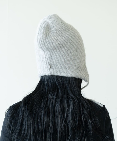 OVERRIDE(オーバーライド)の「OVERRIDE EARFLAP BEANIE ALPACA BLEND(ニットキャップ/ビーニー・メンズ・グレー/ミント/パープル/ブラック・57~59cm)」の15枚目の写真