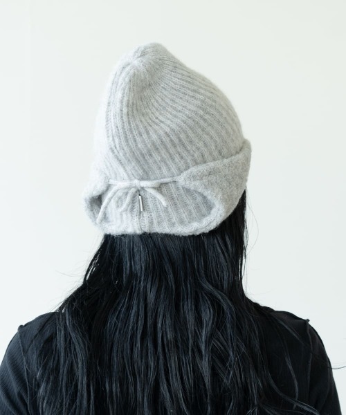 OVERRIDE(オーバーライド)の「OVERRIDE EARFLAP BEANIE ALPACA BLEND(ニットキャップ/ビーニー・メンズ・グレー/ミント/パープル/ブラック・57~59cm)」の18枚目の写真