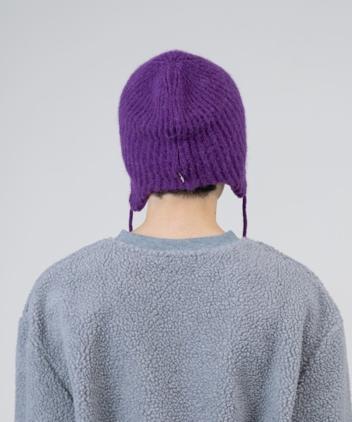 OVERRIDE(オーバーライド)の「OVERRIDE EARFLAP BEANIE ALPACA BLEND(ニットキャップ/ビーニー・メンズ・グレー/ミント/パープル/ブラック・57~59cm)」の22枚目の写真