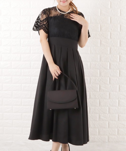 Lace Ladies(レースレディース)の「刺繍ラウンドフラップブラックフォーマルバッグ(クラッチバッグ・レディース・ブラック・FREE)」の2枚目の写真