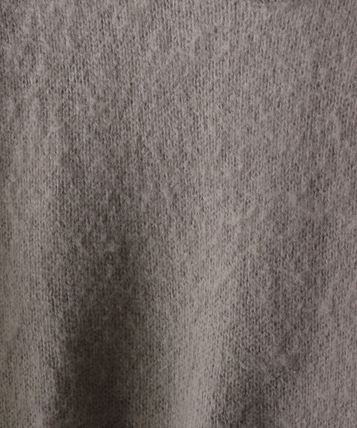 Art re A select（アトリエセレクト）の「MOHAIRLIKE OVERSIZED COLORKNIT/５ゲージ ソフトタッチ モヘアライク カラーニット ビッグセーター/プルオーバー オーバーサイズ（ニット/セーター・メンズ・ダークグリーン/ライトグリーン/バーガンディー/ライトブルー/イエロー/ダークブルー/ブラック/グレイッシュベージュ・L/M）」の10枚目の写真