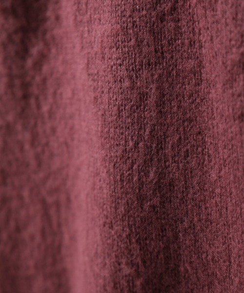 Art re A select（アトリエセレクト）の「MOHAIRLIKE OVERSIZED COLORKNIT/５ゲージ ソフトタッチ モヘアライク カラーニット ビッグセーター/プルオーバー オーバーサイズ（ニット/セーター・メンズ・ダークグリーン/ライトグリーン/バーガンディー/ライトブルー/イエロー/ダークブルー/ブラック/グレイッシュベージュ・L/M）」の9枚目の写真