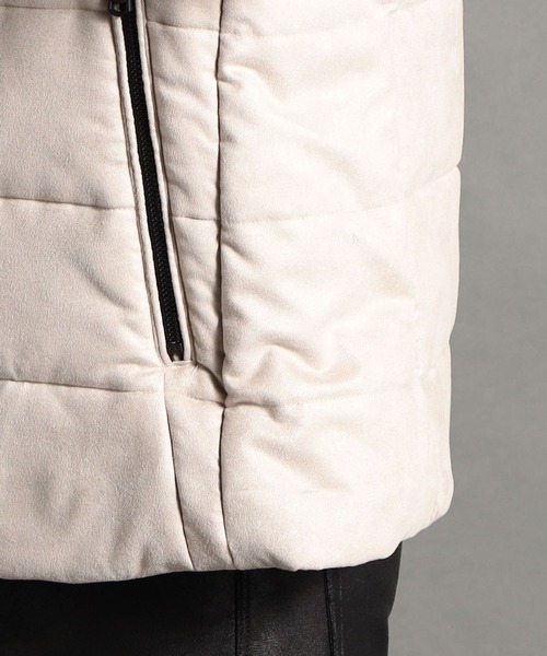 HIDEAWAYS NICOLE（ハイダウェイニコル）の「ストレッチスウェード中綿ブルゾン（ブルゾン・メンズ・ブラック/シルバーグレー/オレンジ/ネイビー/キャメル・LARGE/X-LARGE/MEDIUM）」の13枚目の写真