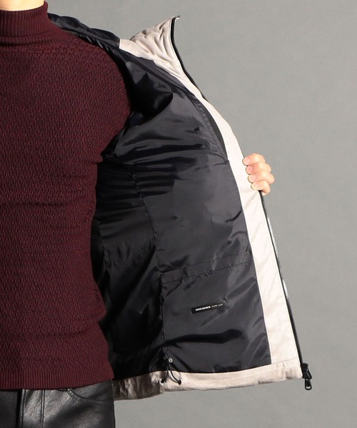 HIDEAWAYS NICOLE（ハイダウェイニコル）の「ストレッチスウェード中綿ブルゾン（ブルゾン・メンズ・ブラック/シルバーグレー/オレンジ/ネイビー/キャメル・LARGE/X-LARGE/MEDIUM）」の14枚目の写真