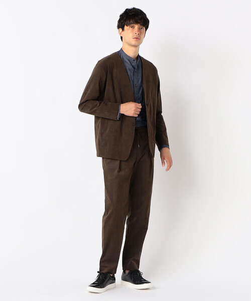COMME CA ISM（コムサイズム）の「【セットアップ対応】コーデュロイ　テーパードパンツ（スラックス・メンズ・グリーン/ダークブラウン/アイボリー/ブラック・SMALL/MEDIUM/LARGE）」の22枚目の写真