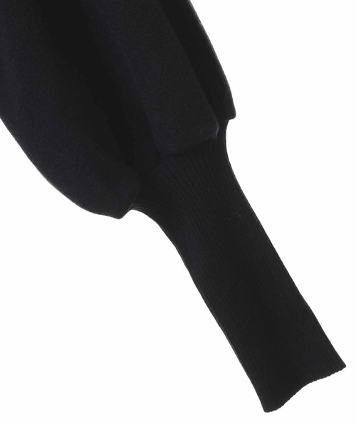 31 Sons de mode（トランテアン　ソン　ドゥ　モード）の「パフスリーブボウタイニット（ニット/セーター・レディース・オフホワイト/ブラック/ピンク・36）」の7枚目の写真