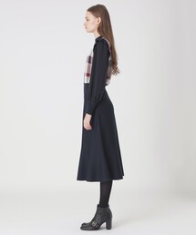 BLUE LABEL　チェックジャカードニットセットアップワンピース BLUE LABEL チェックジャカードニットセットアップワンピース