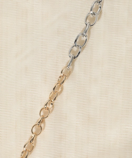 SETUP7（セットアップセブン）の「【SETUP7】バイカラーショートネックレス ※ INF（ネックレス・レディース・ゴールド系1・FREE）」の8枚目の写真