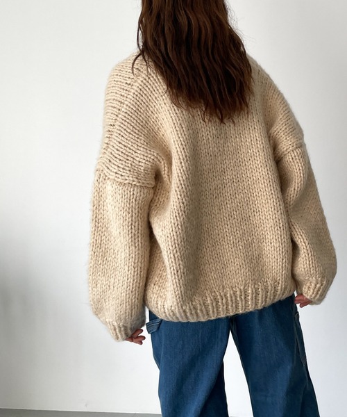 Elmar ウール混ローゲージカーディガン　CANALJEAN CANALJEAN 新品 El mar ウール混ローゲージカーディガン ニット 【公式
