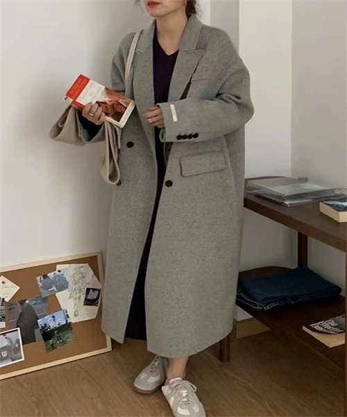 【セール】メルトン中綿入りロングコート（チェスターコート）｜Dream garden（ドリームガーデン）