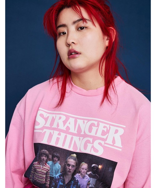Little sunny bite（リトルサニーバイト）の「STRANGER THINGS × little sunny bite Photo long tee（Tシャツ/カットソー・レディース・ブラック/ピンク/ホワイト・SMALL/MEDIUM）」の3枚目の写真