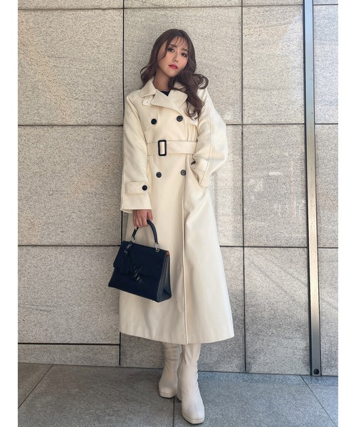 DURAS（デュラス）の「２ＷＡＹスタンドカラーコート（その他アウター・レディース・ブラック/ピンク/ブラウン/ホワイト・FREE）」の7枚目の写真