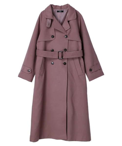 DURAS（デュラス）の「２ＷＡＹスタンドカラーコート（その他アウター・レディース・ブラック/ピンク/ブラウン/ホワイト・FREE）」の10枚目の写真