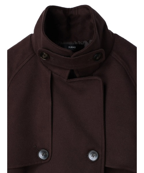 DURAS（デュラス）の「２ＷＡＹスタンドカラーコート（その他アウター・レディース・ブラック/ピンク/ブラウン/ホワイト・FREE）」の15枚目の写真