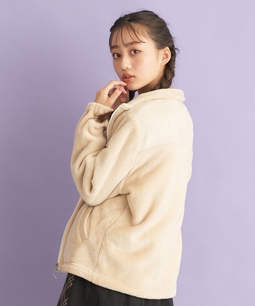 メゾピアノジュニア 【サーモライト】内側ふわふわフリースジップブルゾン  140 楽天市場】メゾピアノジュニア(mezzo piano junior)【サーモライト