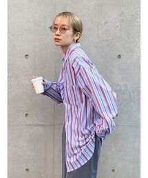 Ungrid | マルチストライプビッグシャツ(シャツ/ブラウス)