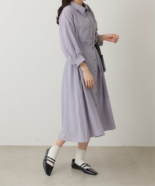 RAY CASSIN（レイカズン）の「バックレースアップシャツワンピース