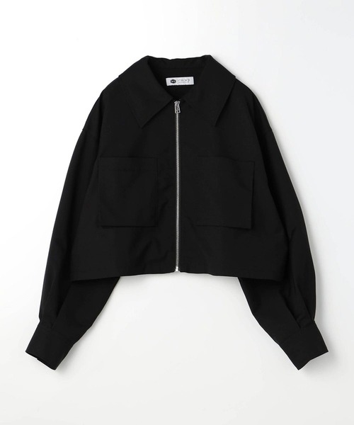 179/WG（イチナナキュウダブルジー）の「フラットカラー ショートジャケット（その他アウター・レディース・ベージュ/グレー/ブラック・MEDIUM）」の6枚目の写真