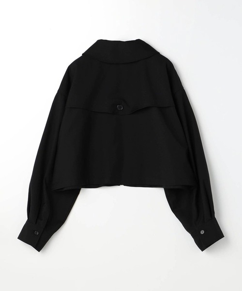 179/WG（イチナナキュウダブルジー）の「フラットカラー ショートジャケット（その他アウター・レディース・ベージュ/グレー/ブラック・MEDIUM）」の7枚目の写真