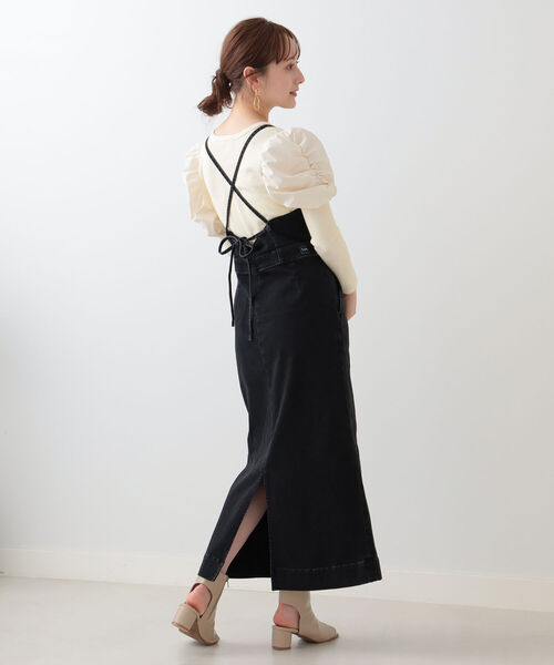 Ray BEAMS（レイビームス）の「Ray BEAMS / リブ ギャザー スリーブ スクエア ネック（Tシャツ/カットソー・レディース・オフホワイト/ブラック/グリーン系その他2・ONE SIZE）」の11枚目の写真