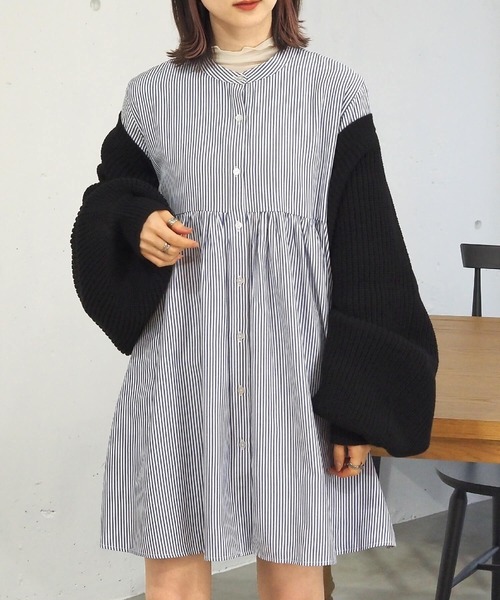 tiptop（ティップトップ）の「後ろリボンボレロカーディガン（カーディガン/ボレロ・レディース・ブルー/ブラック/アイボリー・FREE）」の16枚目の写真